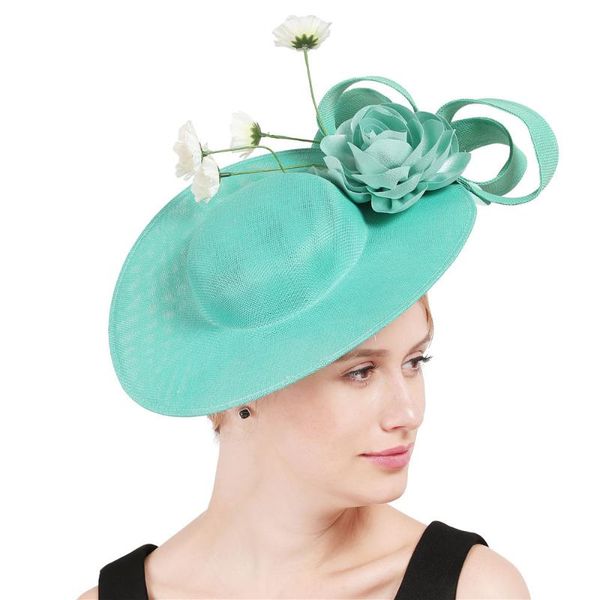 women chic fascinator hat cocktail party fedora hat fashion headwear bride wedding hair accessories lady church sinamay hats
women chic fascinator hat cocktail party fedora hat fashion headwear bride wedding hair accessories lady church sinamay hats