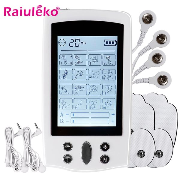 16 modes tens massager ems muscle stimulator acupuncture digital therapy machine pain relief body massage electrostimulator new
16 modes tens massager ems muscle stimulator acupuncture digital therapy machine pain relief body massage electrostimulator new