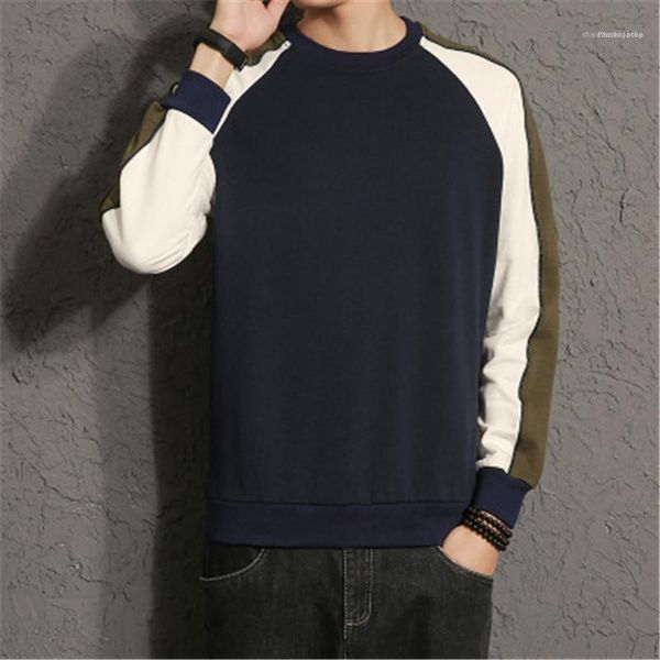 casual slim tee men colorblock long sleeve t shirt loose round neck patchwork designer tshirt men clothing spring trend new male, White;black
casual slim tee men colorblock long sleeve t shirt loose round neck patchwork designer tshirt men clothing spring trend new male, White;black