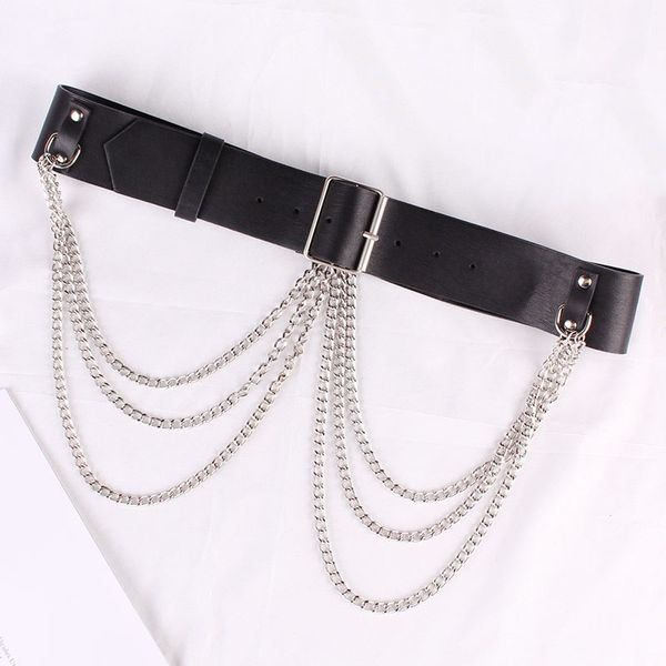 punk style women jeans accessories waist chain belt casual gothic female metal buckle with adjustable belts cinturon mujer, Black;brown
punk style women jeans accessories waist chain belt casual gothic female metal buckle with adjustable belts cinturon mujer, Black;brown