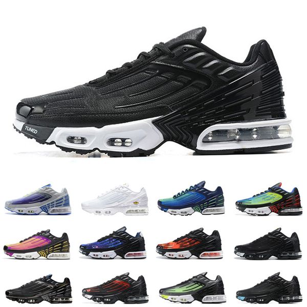 black metallic tn plus 3 classic mens womens running shoes tn 3 triple black white laser blue grey men sports sneakers trainers
black metallic tn plus 3 classic mens womens running shoes tn 3 triple black white laser blue grey men sports sneakers trainers
