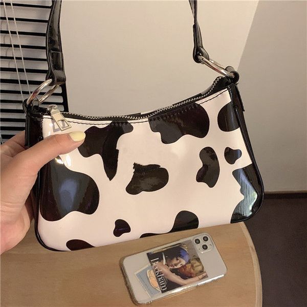 vintage small handbags for women pu leather milk cow pattern ladies baguette armpit bag girls fashion design shoulder bags purse
vintage small handbags for women pu leather milk cow pattern ladies baguette armpit bag girls fashion design shoulder bags purse