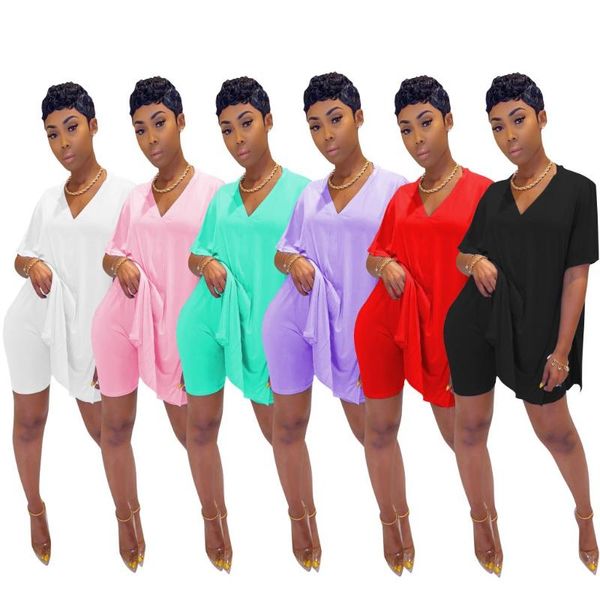 11ts1025 summer women casual two piece set and v-neck solid loose split t-shirt pants tracksuit sweatsuit outfits, Gray
11ts1025 summer women casual two piece set and v-neck solid loose split t-shirt pants tracksuit sweatsuit outfits, Gray