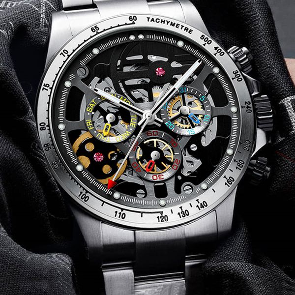 haiqin automatic watch men skeleton mechanical watches men stainless steel business sport watches for relogio masculino 2020, Slivery;brown
haiqin automatic watch men skeleton mechanical watches men stainless steel business sport watches for relogio masculino 2020, Slivery;brown