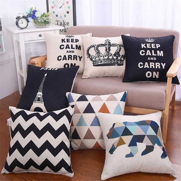 decorative throw pillow cushion cover black white geometric letter cushion cover for sofa home capa de almofadas 45x45cm
decorative throw pillow cushion cover black white geometric letter cushion cover for sofa home capa de almofadas 45x45cm