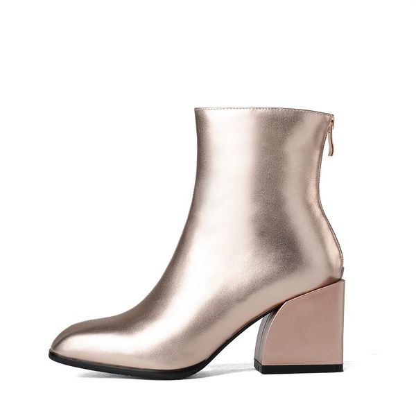 original intention new stylish women ankle boots real leather square toe square heels boots 4 colors shoes woman us size 4-8.5, Black
original intention new stylish women ankle boots real leather square toe square heels boots 4 colors shoes woman us size 4-8.5, Black