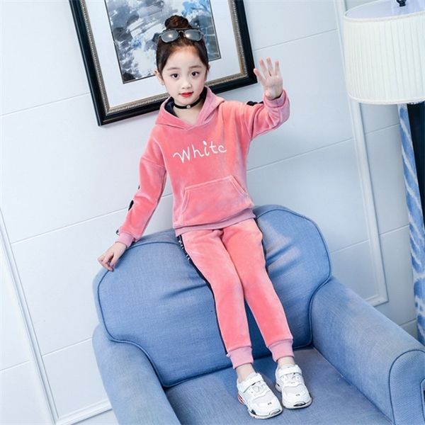 spring velvet girl children's clothing set fashion tracksuit for girls boys sports suit clothes sets girl 6 8 10 12 14 years 0926, White
spring velvet girl children's clothing set fashion tracksuit for girls boys sports suit clothes sets girl 6 8 10 12 14 years 0926, White