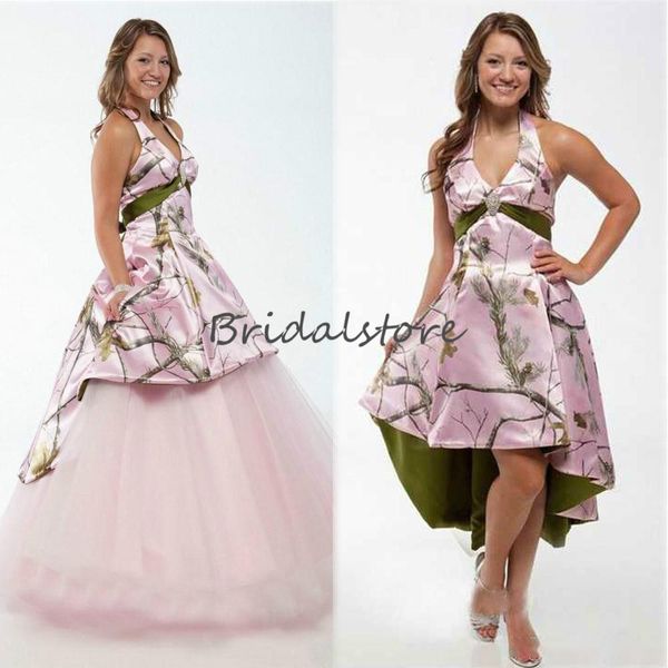 couture pink camo wedding dress can be short wear halter 2 in 1 wedding dress v neck backless with belt, White
couture pink camo wedding dress can be short wear halter 2 in 1 wedding dress v neck backless with belt, White