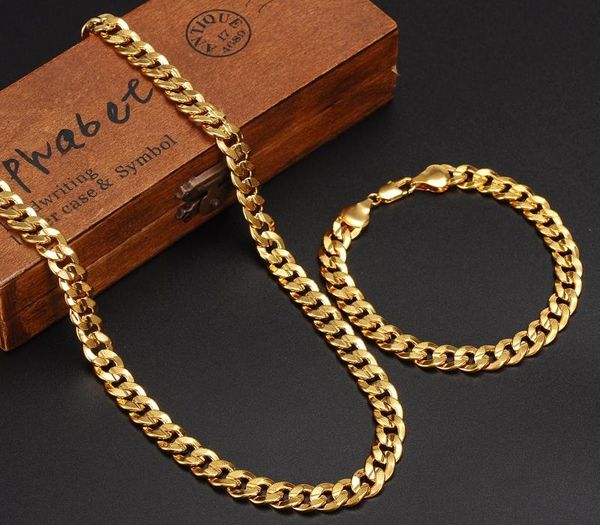 classics fashionable real 24k yellow gold gf mens woman necklace bracelet jewelry sets solid curb chain abrasion3a, Silver
classics fashionable real 24k yellow gold gf mens woman necklace bracelet jewelry sets solid curb chain abrasion3a, Silver