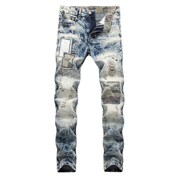 men cotton straight jeans men holes slim jeans summer light denim pants new male streetwear size 40, Blue
men cotton straight jeans men holes slim jeans summer light denim pants new male streetwear size 40, Blue