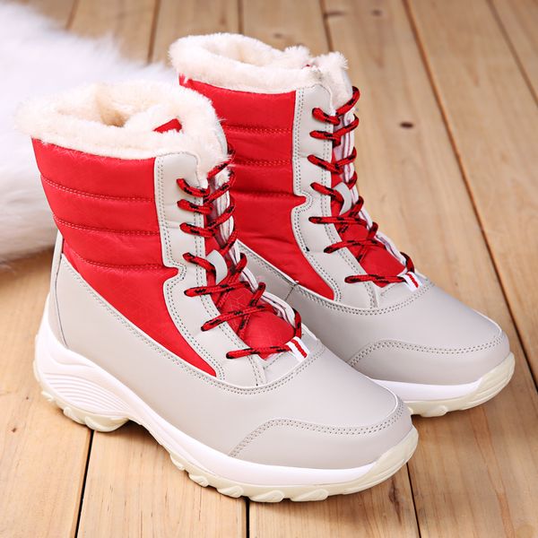 women's boots women's snow boots with platform winter shoes plush ankle thick heel waterproof cotton boot, Black
women's boots women's snow boots with platform winter shoes plush ankle thick heel waterproof cotton boot, Black