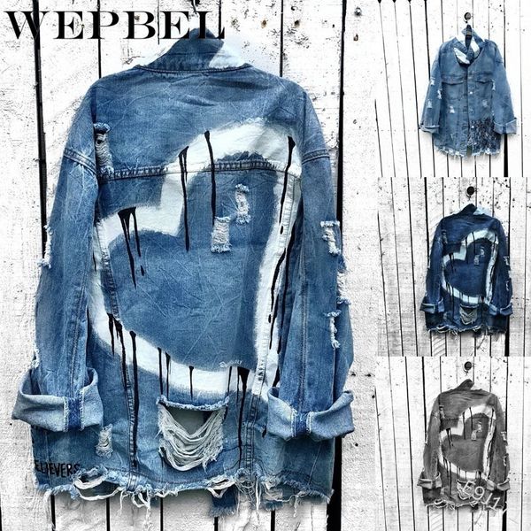 womens fashion ripped denim jacket single breasted hole heart turn-down collar plus size denim coats, Black;brown
womens fashion ripped denim jacket single breasted hole heart turn-down collar plus size denim coats, Black;brown