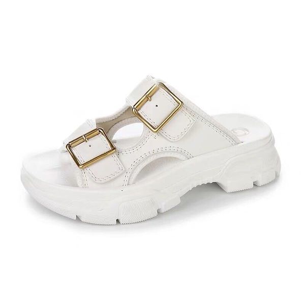 women's slippers leather luxury female causal shoes fashion muffin thick bottom slipper female outside mujer slippers with, Black
women's slippers leather luxury female causal shoes fashion muffin thick bottom slipper female outside mujer slippers with, Black