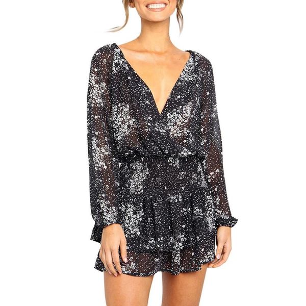 women fashion boho chiffon floral print v-neck casual long sleeves mini modis dress for women chiffon dress vestidos mujer#30, Black;gray
women fashion boho chiffon floral print v-neck casual long sleeves mini modis dress for women chiffon dress vestidos mujer#30, Black;gray