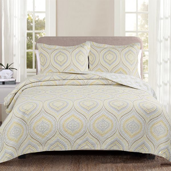 quality cotton bedspread printed quilt set 3pcs quilted bedding quilts bed cover pillow shams king queen size coverlet blanket
quality cotton bedspread printed quilt set 3pcs quilted bedding quilts bed cover pillow shams king queen size coverlet blanket