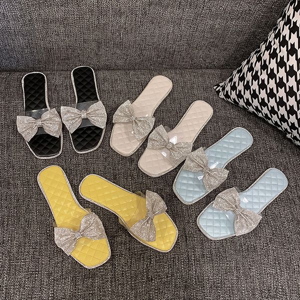 women home slippers 2020 fashion crystal bow summer slides open toe flat casual shoes outdoor beach sandal shoes house slippers, Black
women home slippers 2020 fashion crystal bow summer slides open toe flat casual shoes outdoor beach sandal shoes house slippers, Black