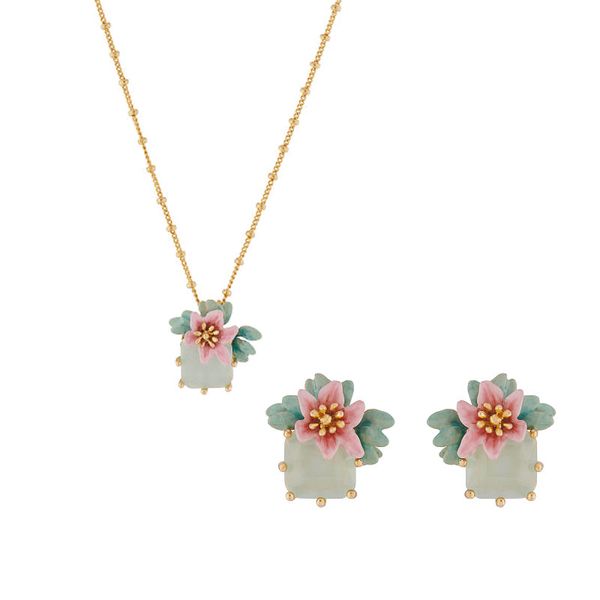 simple elegant flower gem pendant necklace earrings jewelry sets for women fashion party accessories romantic sweet, Silver
simple elegant flower gem pendant necklace earrings jewelry sets for women fashion party accessories romantic sweet, Silver