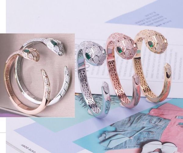fashion lady women brass 18k gold plated setting full diamond green eyes zircon snake head thin and thick dinner open bracelets bangle, Black
fashion lady women brass 18k gold plated setting full diamond green eyes zircon snake head thin and thick dinner open bracelets bangle, Black
