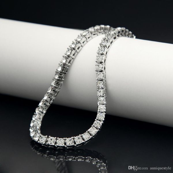 Rhinestones Bracelet, Auniquestyle Bling Iced Out 1 Row Hip Hop Crystal Jewelry Gifts Women Men Golden Silver Black Simulated Stone 8" Chain
Rhinestones Bracelet, Auniquestyle Bling Iced Out 1 Row Hip Hop Crystal Jewelry Gifts Women Men Golden Silver Black Simulated Stone 8" Chain