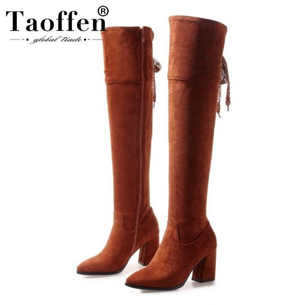 taoffen plus size 32-47 black brown winter long boots lace up over the knee boots chunky heels party office shoes woman
taoffen plus size 32-47 black brown winter long boots lace up over the knee boots chunky heels party office shoes woman