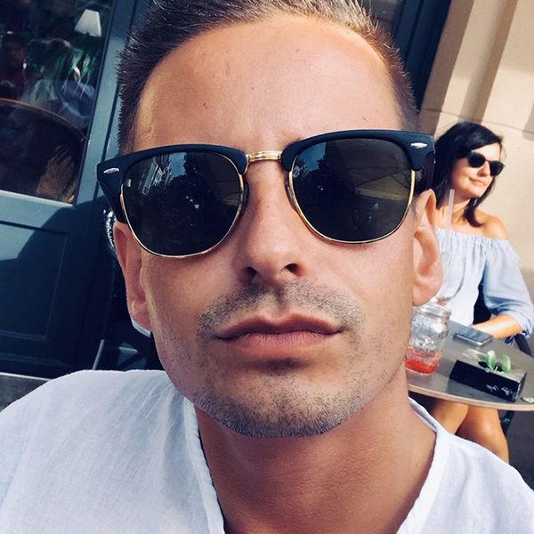 sunglasses zuczug classic polarized men women brand design half frame metal mirror sun glasses gafas uv400, White;black
sunglasses zuczug classic polarized men women brand design half frame metal mirror sun glasses gafas uv400, White;black