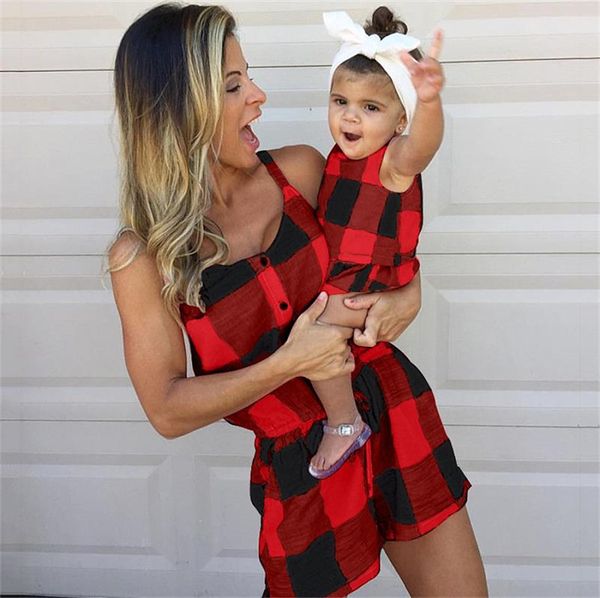 mother girl family designers sleeveless jumpsuit mom and daughter romper women baby girls fashion plaid family match outfits clothing ly824, Blue
mother girl family designers sleeveless jumpsuit mom and daughter romper women baby girls fashion plaid family match outfits clothing ly824, Blue