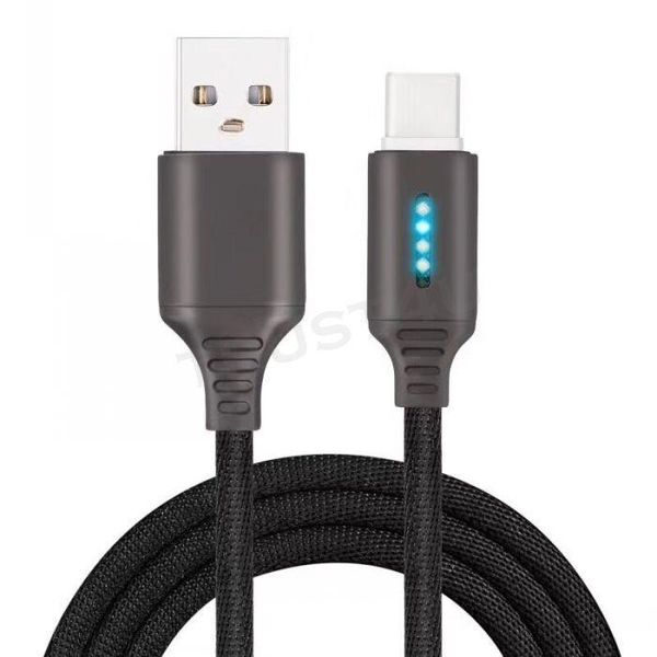 cgjxssmart intelligent led zinc alloy usb cable stripe nylon braided 2 .1a fast charging micro usb type -c charger cable cord for lg huawei
cgjxssmart intelligent led zinc alloy usb cable stripe nylon braided 2 .1a fast charging micro usb type -c charger cable cord for lg huawei
