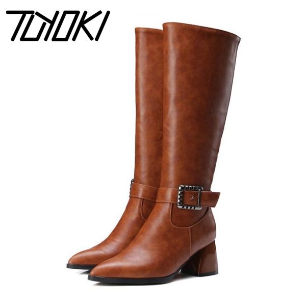 tuyoki plus size 32-48 woman winter fashion knee high boots zipper pointed toe retro shoes women buckle boots footwear, Black
tuyoki plus size 32-48 woman winter fashion knee high boots zipper pointed toe retro shoes women buckle boots footwear, Black