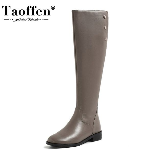 boots taoffen women over knee real leather flat heel winter long fashion party shoes footwear size 34-40, Black
boots taoffen women over knee real leather flat heel winter long fashion party shoes footwear size 34-40, Black