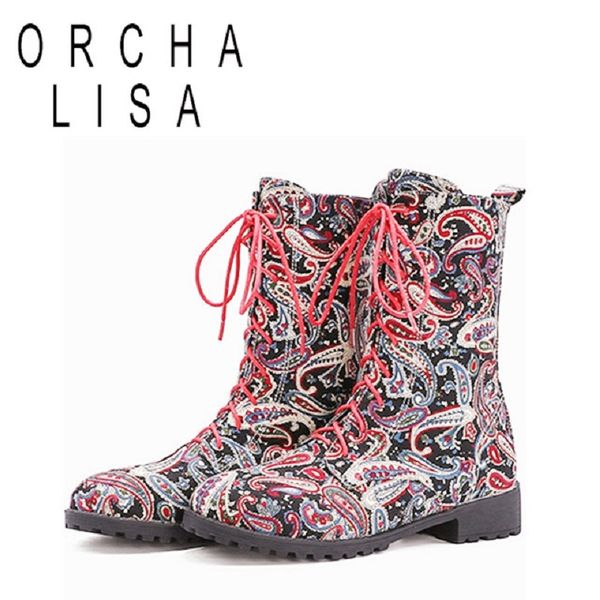 orcha lisa spring autumn mid-calf boots colorful round toe middle square heels lace up large size 33-46 yellow blue casual c1949, Black
orcha lisa spring autumn mid-calf boots colorful round toe middle square heels lace up large size 33-46 yellow blue casual c1949, Black