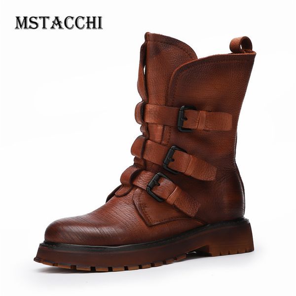 mstacchi woman rubbing color buckle pleated les bottes basses retro flat with round toe half boots do old zipper combat boots, Black
mstacchi woman rubbing color buckle pleated les bottes basses retro flat with round toe half boots do old zipper combat boots, Black