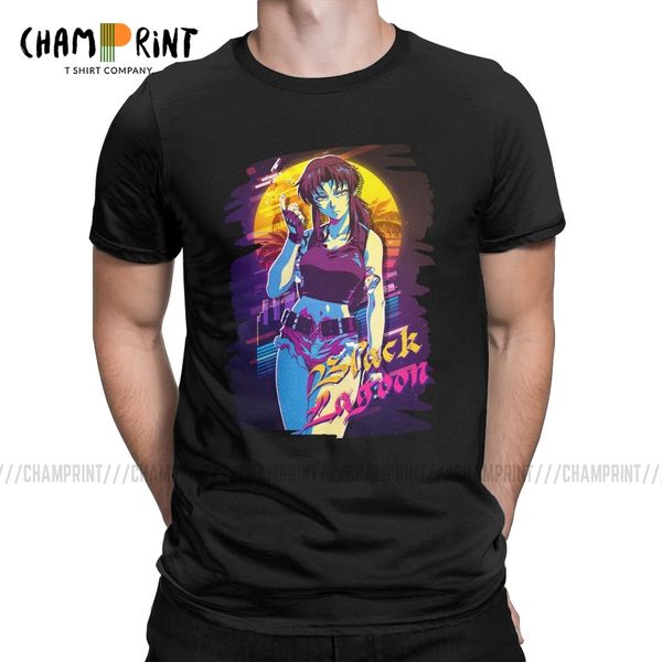 men t-shirts black lagoon retro anime crazy 100% cotton tees short sleeve revy t shirts round neck party
men t-shirts black lagoon retro anime crazy 100% cotton tees short sleeve revy t shirts round neck party
