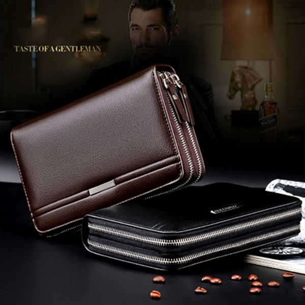 men's bag men's leather soft leather clutch business large-capacity clutch bag double zipper, Red;black
men's bag men's leather soft leather clutch business large-capacity clutch bag double zipper, Red;black