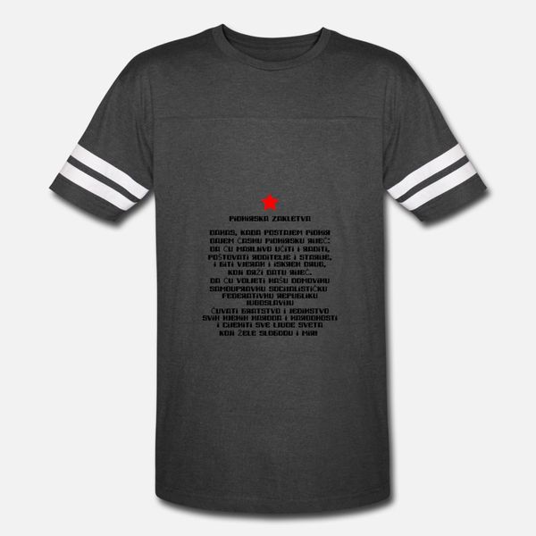 jugoslavija pionirska zakletva t shirt men designer short sleeve round collar slim fit funny casual spring autumn pictures shirt
jugoslavija pionirska zakletva t shirt men designer short sleeve round collar slim fit funny casual spring autumn pictures shirt