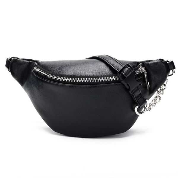 waist bags fashion leather fanny pack chest bag phone purse with metal chain for women 
waist bags fashion leather fanny pack chest bag phone purse with metal chain for women