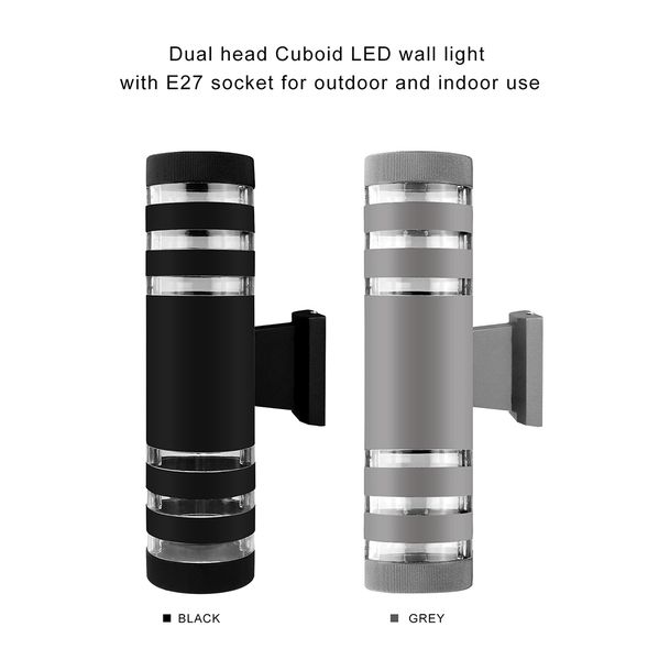 outdoor waterproof up down aluminum cylinder led wall light modern style dual head e27 wall lamp for courtyard
outdoor waterproof up down aluminum cylinder led wall light modern style dual head e27 wall lamp for courtyard