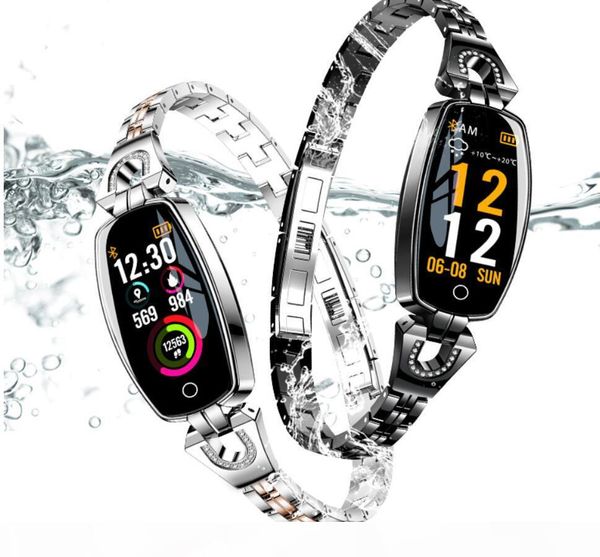h8 h8s smart bracelet women activity fitness tracker heart rate monitor blood pressure waterproof wristband watch smartwatch fitbit, Slivery;brown 
h8 h8s smart bracelet women activity fitness tracker heart rate monitor blood pressure waterproof wristband watch smartwatch fitbit, Slivery;brown