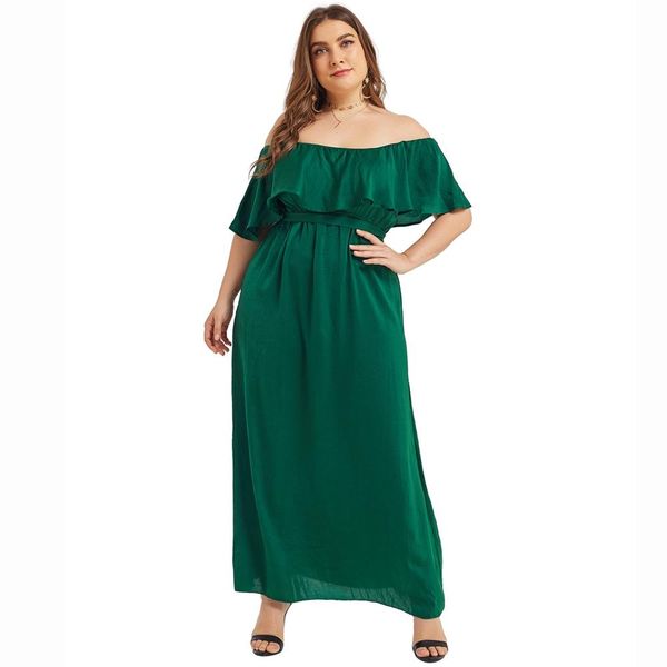 boho summer sale d30 size plus ruffle long beach women party dress shoulder evening slash off maxi dresses sgung, Black;gray
boho summer sale d30 size plus ruffle long beach women party dress shoulder evening slash off maxi dresses sgung, Black;gray