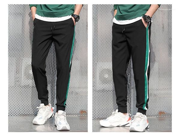 striped active casual male straight pants elastic waist boys pencil pants spring mens black sports pants side
striped active casual male straight pants elastic waist boys pencil pants spring mens black sports pants side