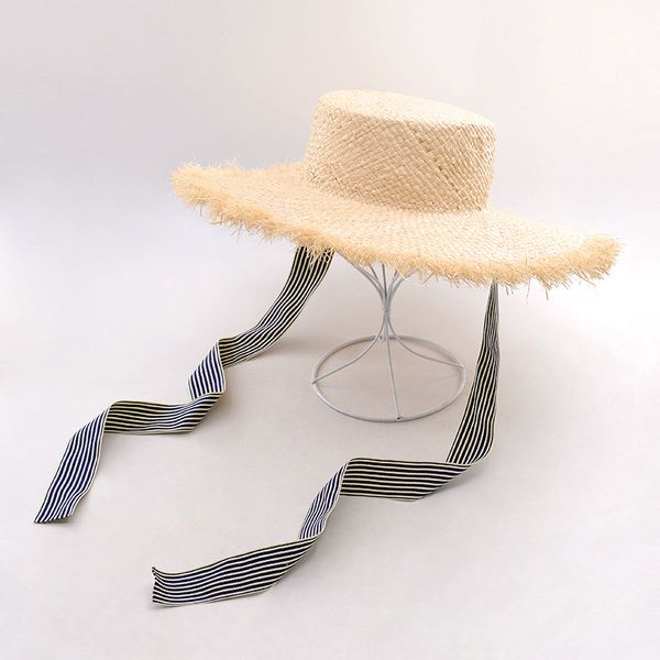 01912-hh7137 new blue striped ribbon raffia grass lady sun cap women leisure holiday beach hat, Blue;gray
01912-hh7137 new blue striped ribbon raffia grass lady sun cap women leisure holiday beach hat, Blue;gray