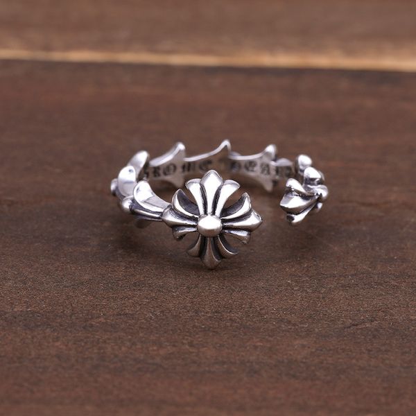 925 sterling silver ring personality fashion cross flower shape fashion water ripple open ring jewelry
925 sterling silver ring personality fashion cross flower shape fashion water ripple open ring jewelry