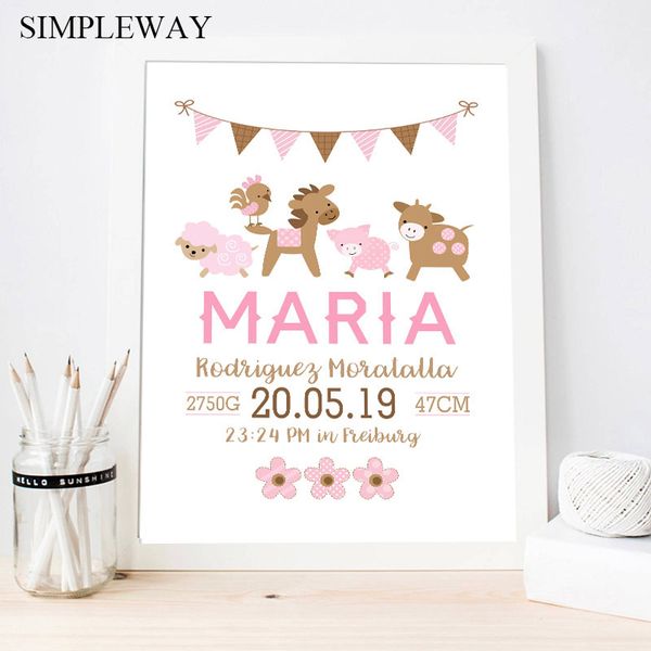 pink baby birth custom poster nursery cartoon animal print canvas painting wall art picture nordic kids girl bedroom decoratio
pink baby birth custom poster nursery cartoon animal print canvas painting wall art picture nordic kids girl bedroom decoratio