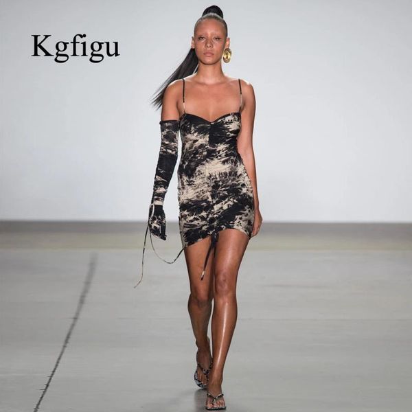 kgfigu 2020 elegant women's bodycon slim ruched pencil strap one sleeve ink painting tie dye dress low cut party mini dresses, Black;gray
kgfigu 2020 elegant women's bodycon slim ruched pencil strap one sleeve ink painting tie dye dress low cut party mini dresses, Black;gray