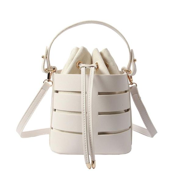 new tide bucket bag solid color hollow pu material small fairy bag portable casual wild single shoulder messenger
new tide bucket bag solid color hollow pu material small fairy bag portable casual wild single shoulder messenger