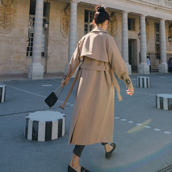 lady long double breasted trench coat for women duster coat with belt female windbreaker spring autumn female outerwear quality, Tan;black
lady long double breasted trench coat for women duster coat with belt female windbreaker spring autumn female outerwear quality, Tan;black