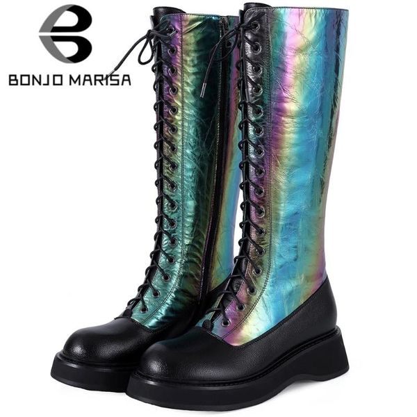 boots bonjomarisa arrivals fashion ladies brand genuine leather mid calf winter multicolor women lace up shoes woman, Black
boots bonjomarisa arrivals fashion ladies brand genuine leather mid calf winter multicolor women lace up shoes woman, Black