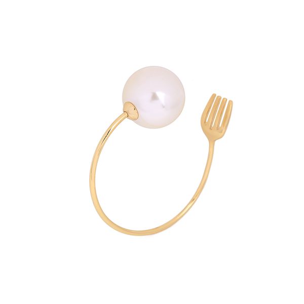 bangle gold color open female copper big simulated pearl party jewelry accessories, Black
bangle gold color open female copper big simulated pearl party jewelry accessories, Black