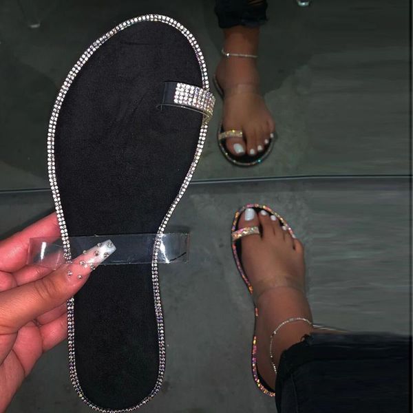 sagace women summer flat bling slippers rhinestone transparent jelly shoes female flip flops sandals outdoor beach ladies slides, Black
sagace women summer flat bling slippers rhinestone transparent jelly shoes female flip flops sandals outdoor beach ladies slides, Black