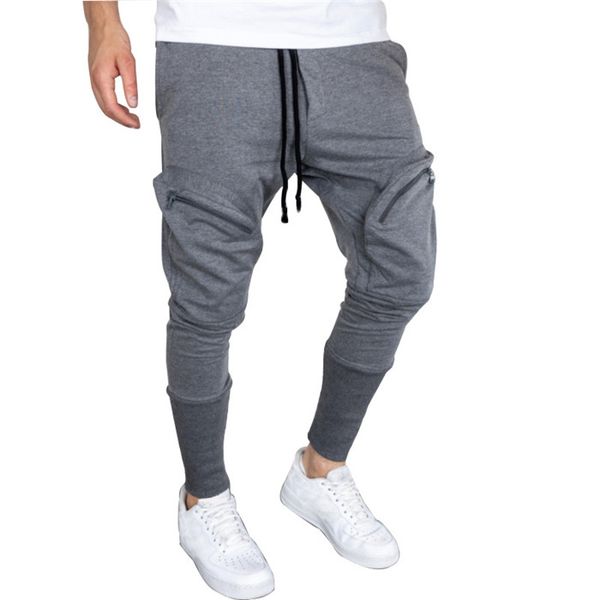 solid color mens sweatpant with zipper casual man designer pencil pants skateboard men jogger fitness sports trousers, Black
solid color mens sweatpant with zipper casual man designer pencil pants skateboard men jogger fitness sports trousers, Black