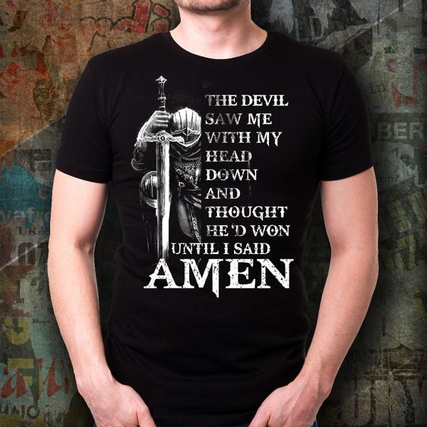warrior knight templar t-shirt devil saw me my head down amen tee for men gifts 2020 fashion black cotton custom tee shirts
warrior knight templar t-shirt devil saw me my head down amen tee for men gifts 2020 fashion black cotton custom tee shirts